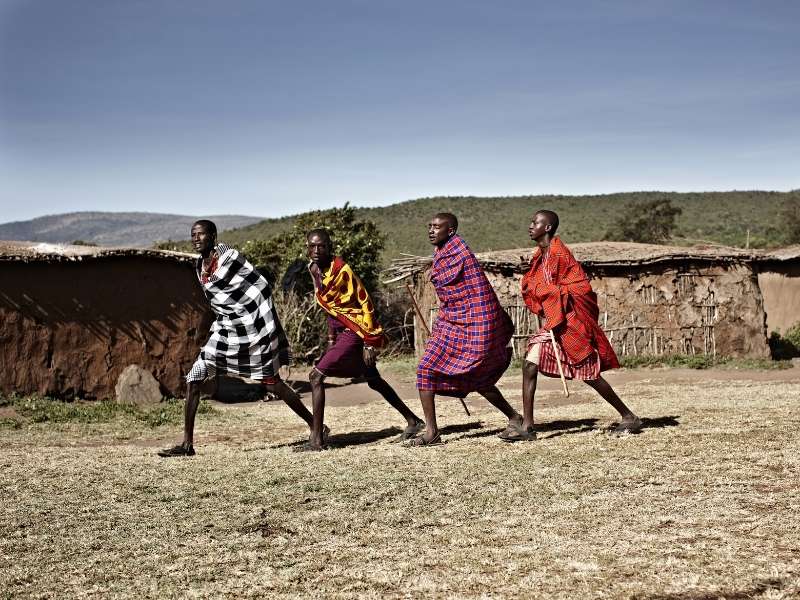 the m,Aasai in a Classic Safaris in Tanzania