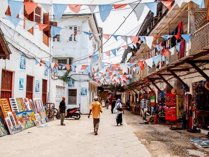 The Stone Town During familly safari